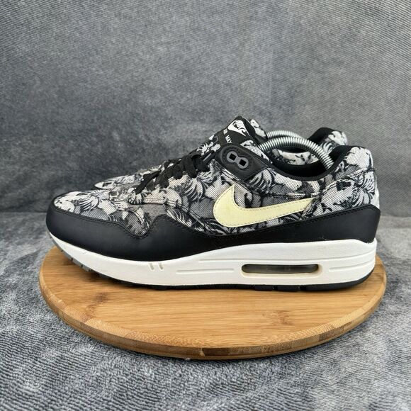 Nike Mens Air Max 1 GPX 684174-001 Black Gray Floral Sneakers Shoes Size 12 - Picture 3 of 9